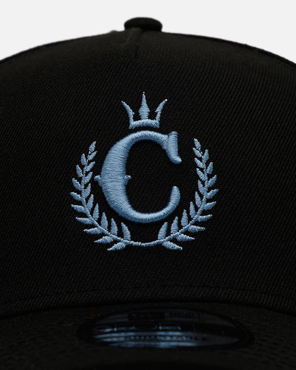 New Era X Culture Kings 'Black & Sky Blue' 9FORTY A-Frame Snapback Black/Sky Blue