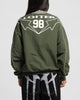 Loiter Racer Nylon Jersey Crewneck Dark Green