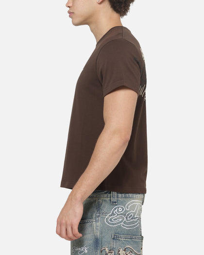 Ed Hardy Wake Up T-Shirt Chocolate