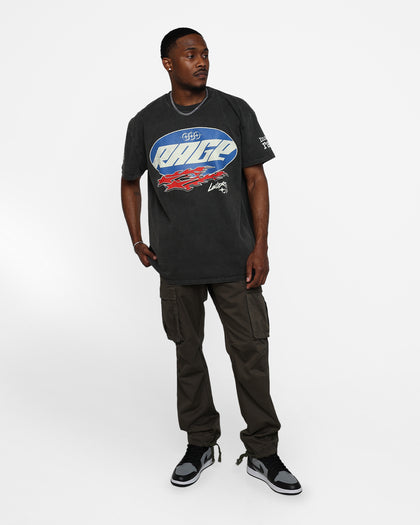 Loiter Rage Racer Vintage T-Shirt Black Wash