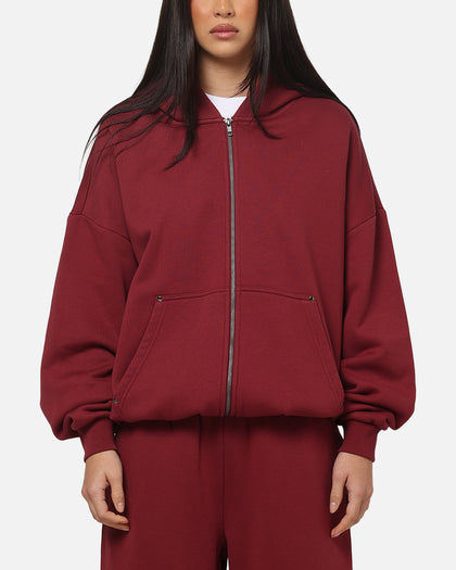 Carre Rivet Hoodie Burgundy