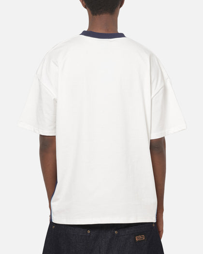 Carre Athletic Panel Crew T-Shirt Off White