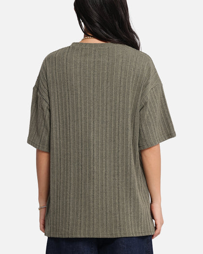 XXIII Rib Knit T-Shirt Olive Marle