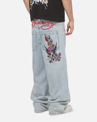 Ed Hardy Dagger Jeans Light Wash denim