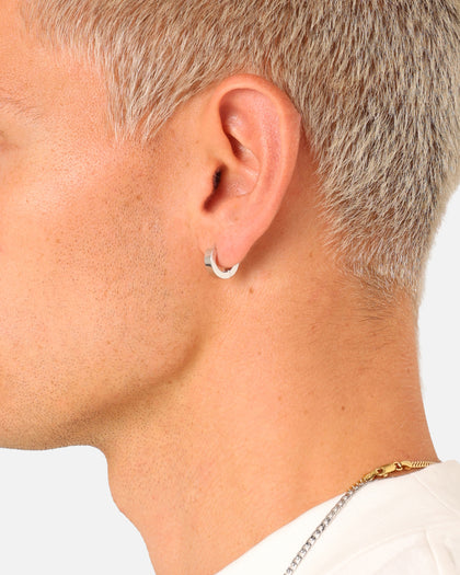 Saint Morta Wide Hoop Earring Stainless Steel