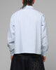 Loiter x Yu-Gi-Oh! Blue Eyes Button Up Shirt Blue Stripe