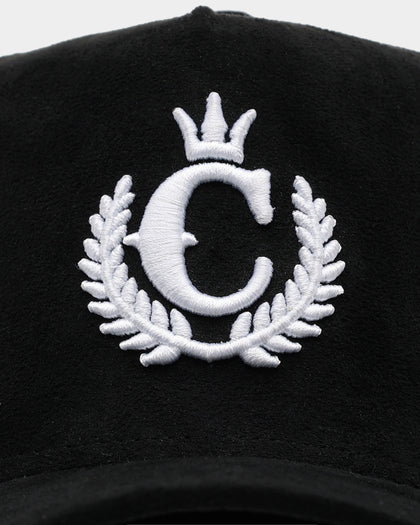 New Era X Culture Kings Suede 9FORTY A-Frame Snapback Black