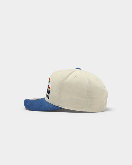 Mitchell & Ness Denver Nuggets Pro Crown Snapback Off White/Royal