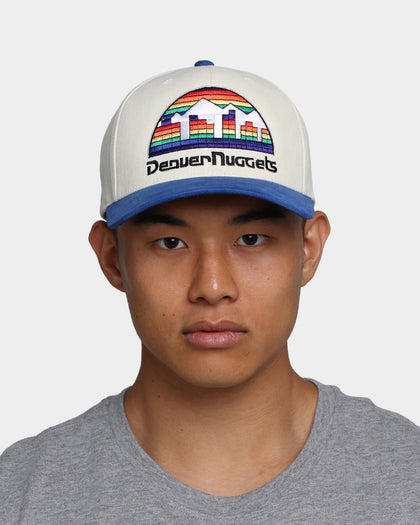 Mitchell & Ness Denver Nuggets Pro Crown Snapback Off White/Royal
