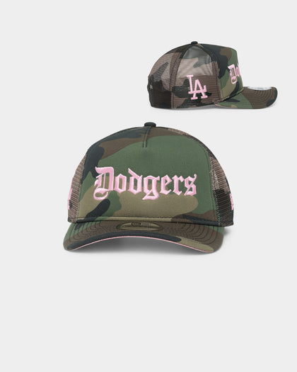 New Era Los Angeles Dodgers "Camo Twist" 9FORTY A-Frame Trucker Snapback Camo Pink