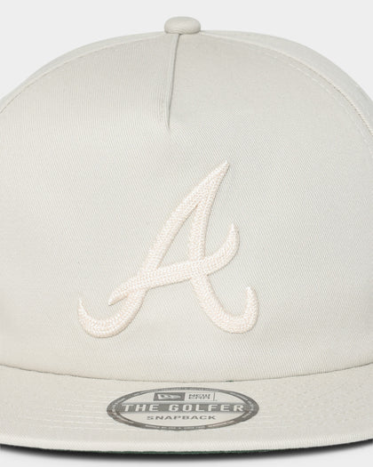 New Era Atlanta Braves 'Chain Stitch' Old Golfer Snapback Stone