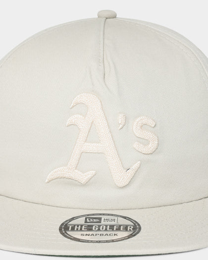 New Era Oakland Athletics 'Chain Stitch' Old Golfer Snapback Stone