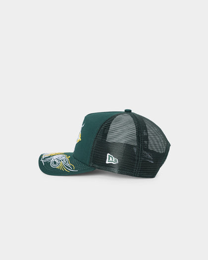 New Era Oakland Athletics 'Flare Designs' 9FORTY A-Frame Trucker Snapback Original Team Colours