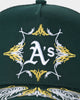 New Era Oakland Athletics 'Flare Designs' 9FORTY A-Frame Trucker Snapback Original Team Colours