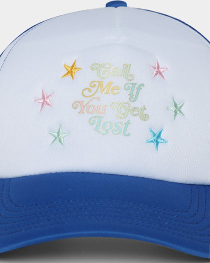 Goat Crew Call Me If You Get Lost Trucker Cap White/Royal Blue