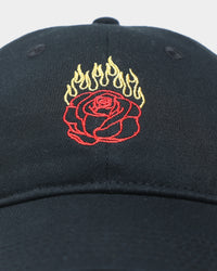 Rats Get Fat Rats Flame Rose Strapback Black