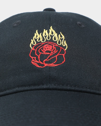 Rats Get Fat Rats Flame Rose Strapback Black