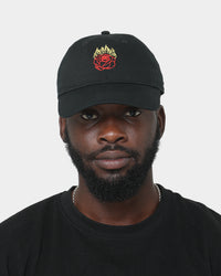 Rats Get Fat Rats Flame Rose Strapback Black