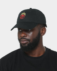 Rats Get Fat Rats Flame Rose Strapback Black