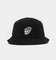 Rats Get Fat Flame Skull Bucket Hat Black