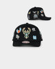 Mitchell & Ness Milwaukee Bucks 'Hand Drawn Doodle' Pro Crown Snapback Black