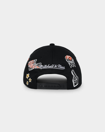Mitchell & Ness Miami Heat 'Hand Drawn Doodle' Pro Crown Snapback Black
