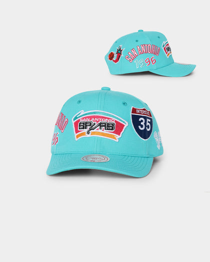 Mitchell & Ness San Antonio Spurs 'Highway' Pro Crown Snapback Dark Teal
