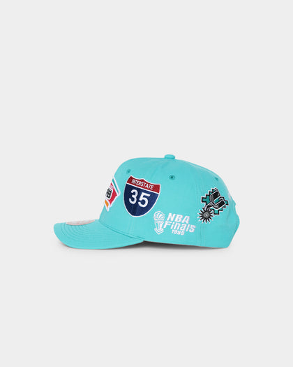 Mitchell & Ness San Antonio Spurs 'Highway' Pro Crown Snapback Dark Teal