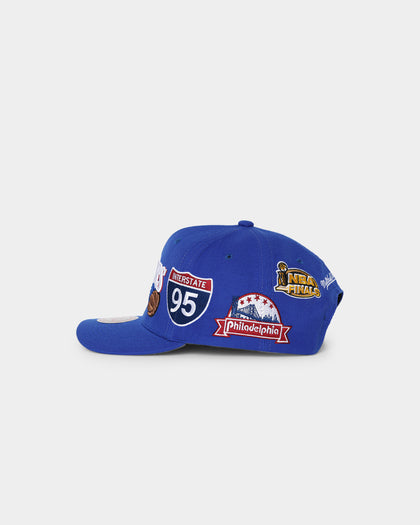 Mitchell & Ness Philadelphia 76ers 'Highway' Pro Crown Snapback Light Blue