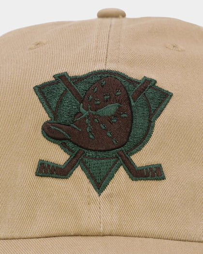 47 Brand Anaheim Ducks 'Croc Hunter' Clean Up Strapback Khaki/Dark Green