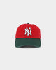 47 Brand New York Yankees 'Scarlet Pines' Clean Up Strapback Red/Dark Green