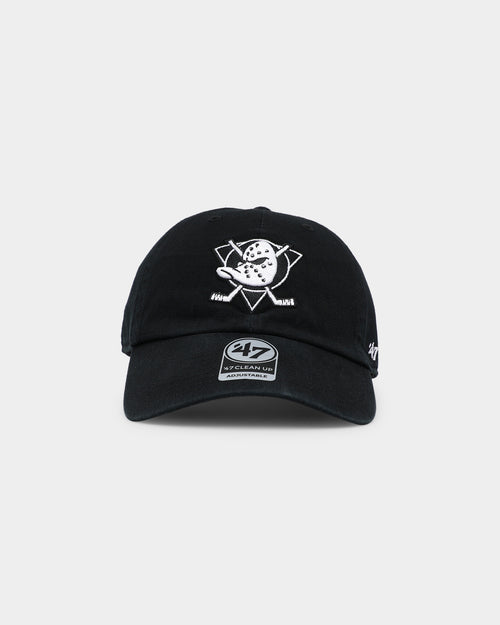 47 Brand Anaheim Ducks 47 Clean Up Strapback Black/White