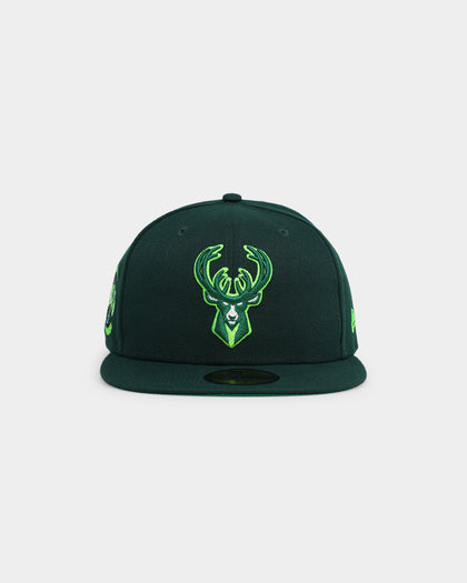 New Era Milwaukee Bucks 'Christmas Tree' 59FIFTY Fitted Green
