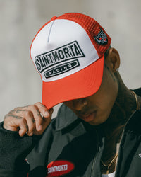 Saint Morta Pro Racing Trucker Cap Snapback Red/White