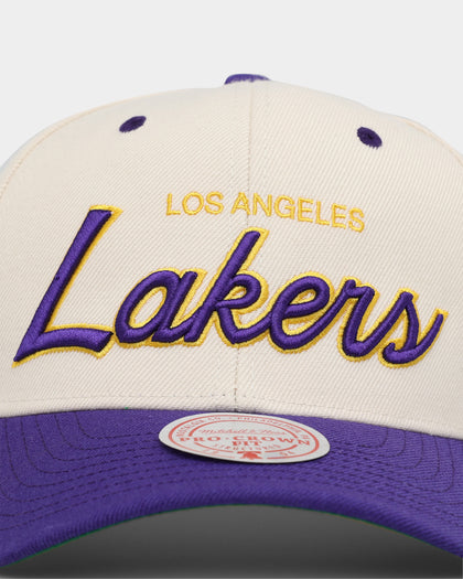 Mitchell & Ness Los Angeles Lakers 'Wool Blend' Snapback Vintage White