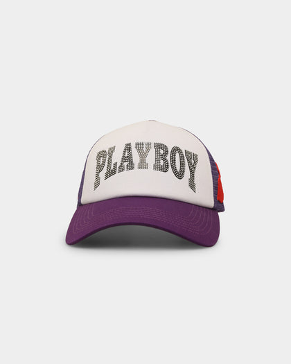 Playboy By CK Glow Up Trucker Snapback Purple/White