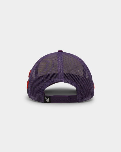 Playboy By CK Glow Up Trucker Snapback Purple/White