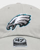 47 Brand Philadelphia Eagles 47 Clean Up Strapback Grey