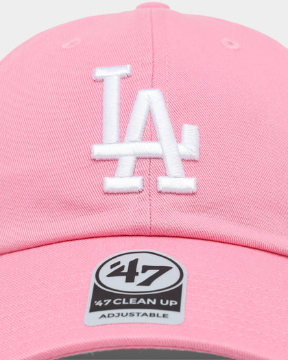 47 Brand Los Angeles Dodgers 47 Clean Up Strapback Rose