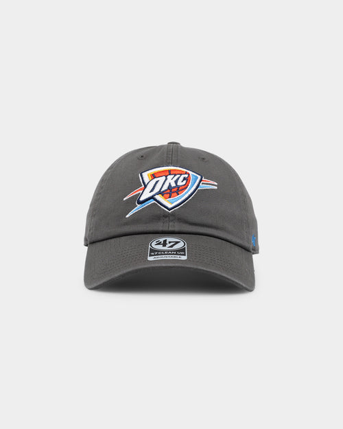 47 Brand Oklahoma City Thunder 47 Clean Up Strapback Charcoal