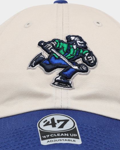 47 Brand Vancouver Canucks Two Tone 47 Clean Up Strapback Natural