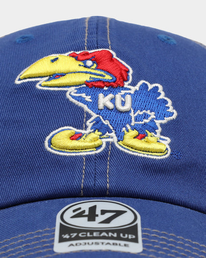 47 Brand Kansas Jayhawks Trawlery '47 Clean Up Strapback Royal