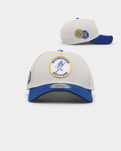 New Era Milwaukee Brewers 'Batter Up' 9FORTY A-Frame Snapback Stone