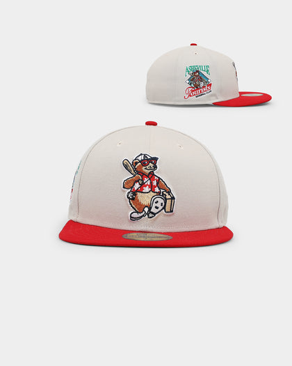 New Era Asheville Tourists 'Batter Up' 59FIFTY Fitted Stone