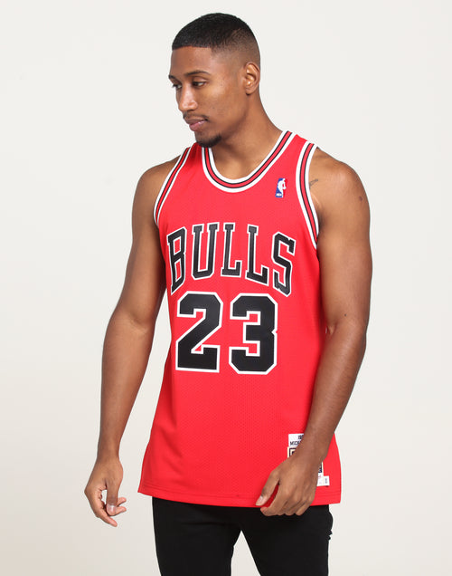 Mitchell & Ness Chicago Bulls Michael Jordan #23 Authentic NBA Jersey Red