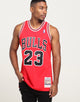 Mitchell & Ness Chicago Bulls Michael Jordan #23 Authentic NBA Jersey Red