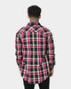 Saint Morta Prima Long Sleeve Flannel Shirt Black/Pink