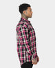 Saint Morta Prima Long Sleeve Flannel Shirt Black/Pink