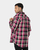 Saint Morta Prima Long Sleeve Flannel Shirt Black/Pink