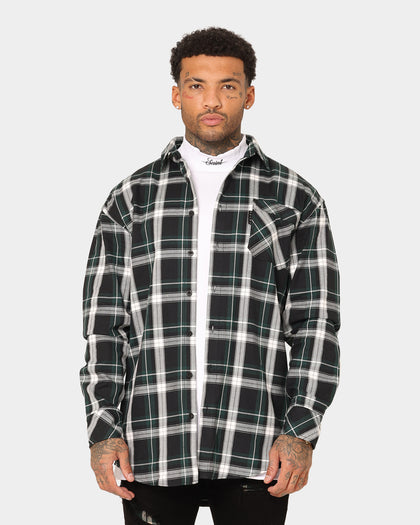 Saint Morta Prima Long Sleeve Flannel Shirt Stadium Green